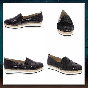 ‼️Brand New‼️Black Sequined Casual Shoes